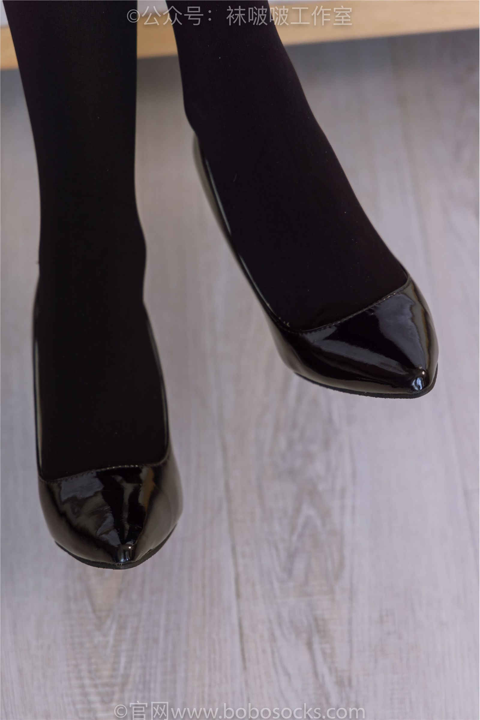 NO.090 Sweet Pea - high heels, thick black silk(4)
